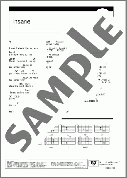Insane(ELLEGARDEN) 楽譜 ギター（コード） ダウンロード