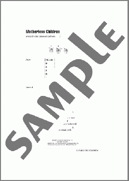 Motherless Children(Eric Clapton) 楽譜 ギター（コード）