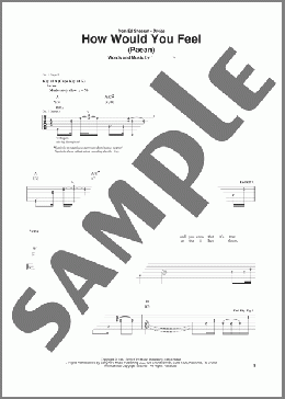 How Would You Feel (Paean)(Ed Sheeran) 楽譜 ギター（その他）