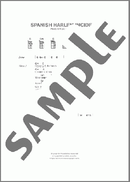 Spanish Harlem Incident(Bob Dylan) 楽譜 その他