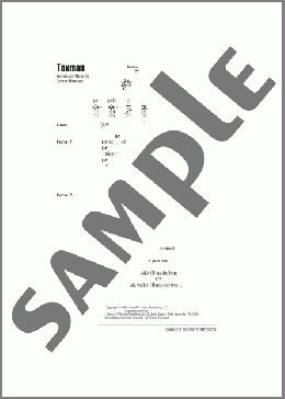 Taxman(The Beatles) 楽譜 ウクレレ（コード譜）
