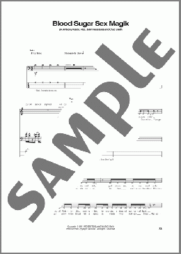 Blood Sugar Sex Magik(Red Hot Chili Peppers) 楽譜 ベース ダウンロード