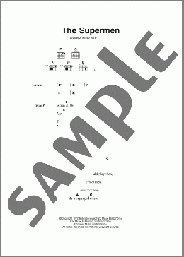 The Supermen(David Bowie) 楽譜 ギター（コード）