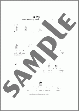 In My Life(The Beatles) 楽譜 ウクレレ（コード譜）
