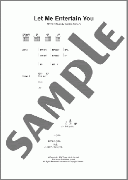 Let Me Entertain You(Queen) 楽譜 ギター（コード）