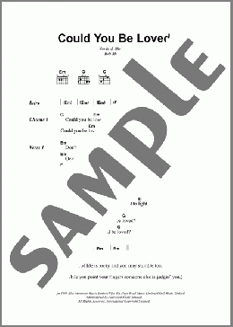 Could You Be Loved(Bob Marley) 楽譜 ギター（コード）
