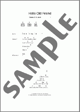 Hello Old Friend(Eric Clapton) 楽譜 ギター（コード） ダウンロード