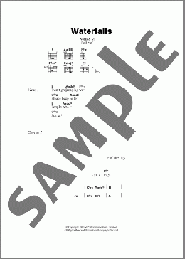Waterfalls(Paul McCartney) 楽譜 ギター（コード） ダウンロード