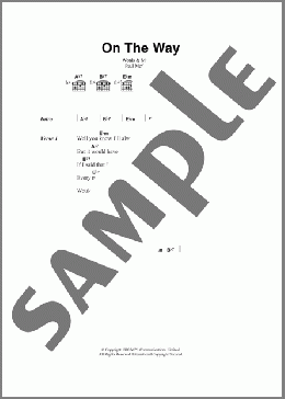 On The Way(Paul McCartney) 楽譜 ギター（コード）