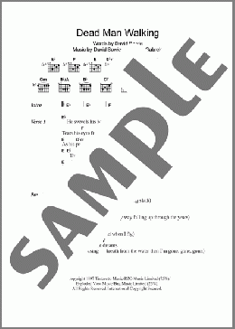 Dead Man Walking(David Bowie) 楽譜 ギター（コード）