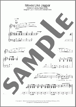 Moves Like Jagger (featuring Christina Aguilera)(Maroon 5/Christina Aguilera/Maroon 5 featuring Christina Aguilera) 楽譜 その他 ダウンロード