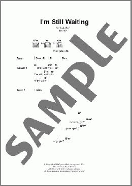 I'm Still Waiting(Bob Marley) 楽譜 ギター（コード） ダウンロード