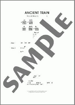 Ancient Train(Travis) 楽譜 ギター（コード） ダウンロード