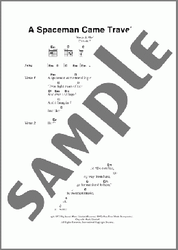 A Spaceman Came Travelling(Chris de Burgh) 楽譜 ギター（コード）