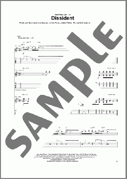 Dissident(Pearl Jam) 楽譜 ギター（ソロ）