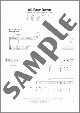 All Bow Down(Chris Tomlin) 楽譜 ギター（ソロ） ダウンロード