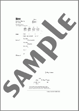 Blew(Nirvana) 楽譜 ギター（コード） ダウンロード