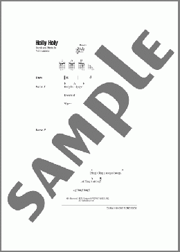 Holly Holy(Neil Diamond) 楽譜 ギター（コード）