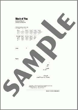 Much Of You(Steven Curtis Chapman) 楽譜 ギター（コード）