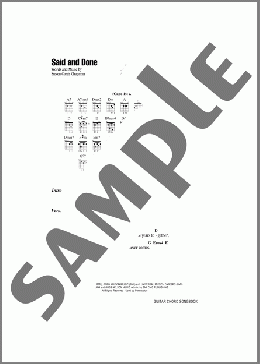 Said And Done(Steven Curtis Chapman) 楽譜 ギター（コード）