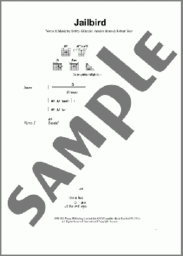 Jailbird(Primal Scream) 楽譜 ギター（コード）