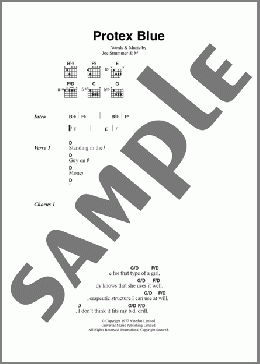 Protex Blue(The Clash) 楽譜 ギター（コード）