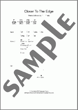 Closer To The Edge(Thirty Seconds To Mars) 楽譜 ギター（コード）