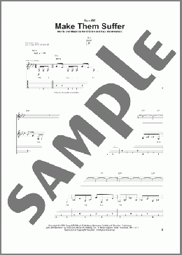 Make Them Suffer(Cannibal Corpse) 楽譜 ギター（ソロ）