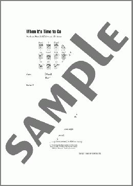 When It's Time To Go(4 Him) 楽譜 ギター（コード） ダウンロード