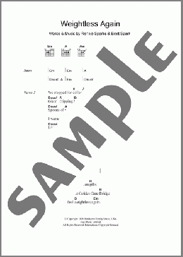 Weightless Again(The Handsome Family) 楽譜 ギター（コード） ダウンロード