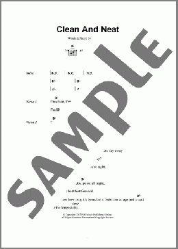 Clean And Neat(Cathy Davey) 楽譜 ギター（コード） ダウンロード