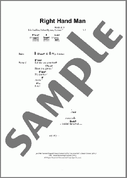 Right Hand Man(Joan Osbourne) 楽譜 ギター（コード） ダウンロード