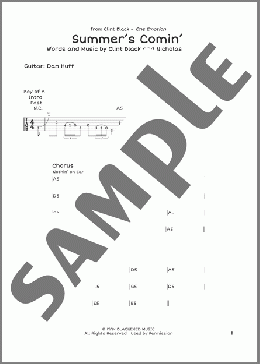 Summer's Comin'(Clint Black) 楽譜 ギターリード ダウンロード