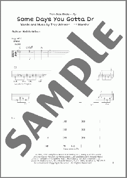 Some Days You Gotta Dance(The Chicks) 楽譜 ギターリード