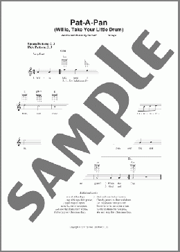 Pat-A-Pan (Willie, Take Your Little Drum)(Bernard de la Monnoye) 楽譜 メロディ ダウンロード