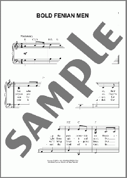 Bold Fenian Men(M. Scanlan) 楽譜 ピアノ（ソロ）