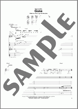 Gone(Daughtry) 楽譜 ギター（ソロ） ダウンロード