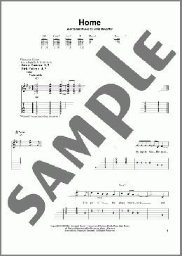 Home(Daughtry) 楽譜 ギター（ソロ） ダウンロード