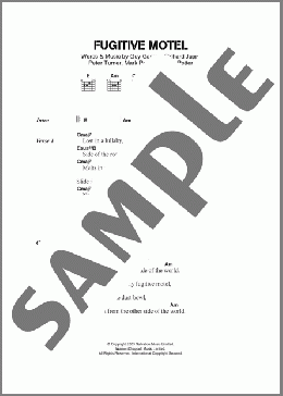 Fugitive Motel(Elbow) 楽譜 ギター（コード）