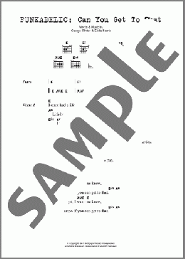 Can You Get To That(Funkadelic) 楽譜 ギター（コード）