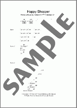 Happy Shopper(60ft Dolls) 楽譜 ギター（コード） ダウンロード