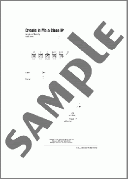 Create In Me A Clean Heart(Keith Green) 楽譜 ギター（コード） ダウンロード