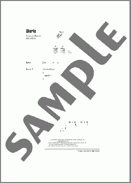 Gloria(The Doors/Van Morrison/Shadows Of Night) 楽譜 ギター（コード）