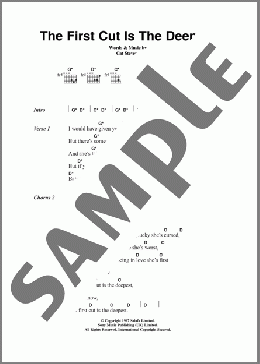 The First Cut Is The Deepest(Cat Stevens) 楽譜 ギター（コード）