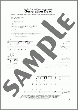 Generation Dead(Five Finger Death Punch) 楽譜 ギター（ソロ）