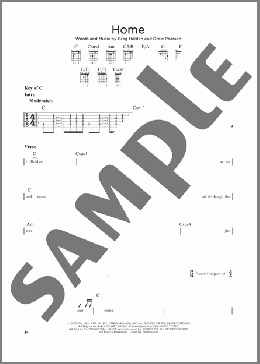 Home(Phillip Phillips) 楽譜 ギターリード ダウンロード