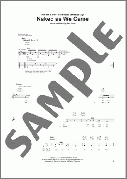 Naked As We Came(Iron & Wine) 楽譜 ギター（ソロ）