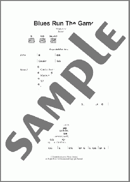 Blues Run The Game(Jackson Frank) 楽譜 ギター（コード）