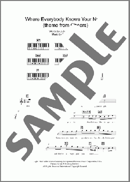 Where Everybody Knows Your Name (Theme from Cheers)(Gary Portnoy) 楽譜 ピアノ（歌詞 & コード） ダウンロード