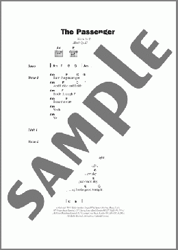 The Passenger(Iggy Pop) 楽譜 ギター（コード） ダウンロード